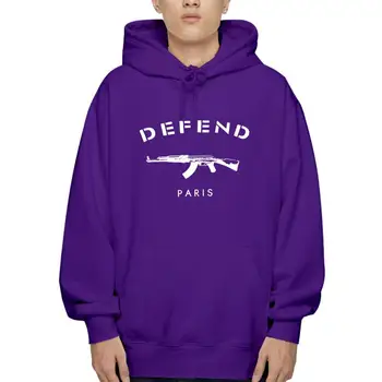 Hoody унисекс Defend Paris 3D Prin AK47, връхни дрехи, есенна ежедневни hoody