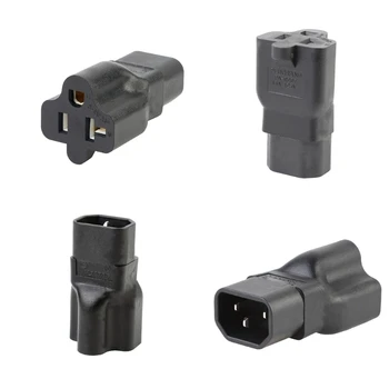 IEC 320 C14 Plug-изход Nema 5-15/20R, Штепсельная разклона за чайника, 3-пинов Конектор, Интерфейси, Адаптер Преобразувател