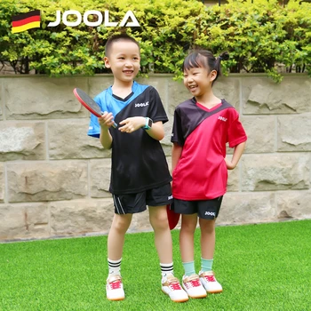 JOOLA kids детски дрехи за тенис на маса, спортно облекло, бързо съхнещи тениски за пинг-понг с къс ръкав, спортни потници 2022, върховете на JOOLA-1202