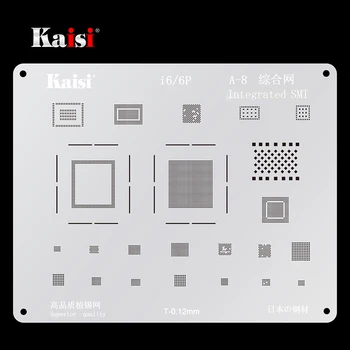 Kaisi A8/А9/ А10/ А11/ А12/13/ A14 Шаблони за Реболлинга BGA За iPhone 6-12mini/12/12 Pro MAX Тенекиен Завод Модел от стоманена Мрежа Net