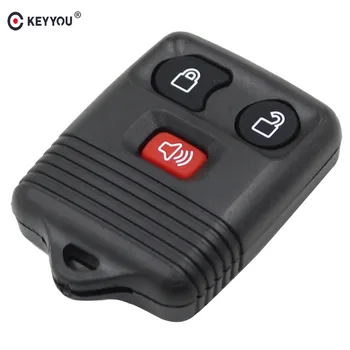 KEYYOU 3 Бутон 2 + 1panic Auto Remote Car Key Shell Калъф За Ford Fob Профилни Предавател Калъф За Управление на Автомобила-Стайлинг