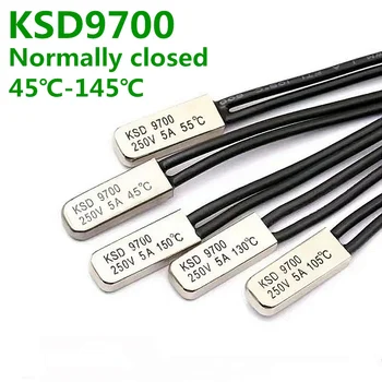 KSD9700 Нормално затворен 5A250V 55C 75C 85C 90 95C 100C 145C Градус по Целзий Термостат Термозащита предпазители Температурен Превключвател