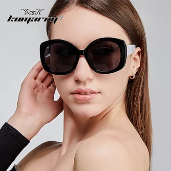 KUMARRY Vintage слънчеви очила дамски слънчеви очила Марка дизайнерски обувки, Слънчеви очила са в голяма рамка за очите Улични очила gafas de sol UV400