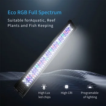 Led аквариум, осветителни тела, водоустойчива лампа за аквариум 30/45 см, подводна лампа, декорация за аквариуми, осветление за сладководни риби