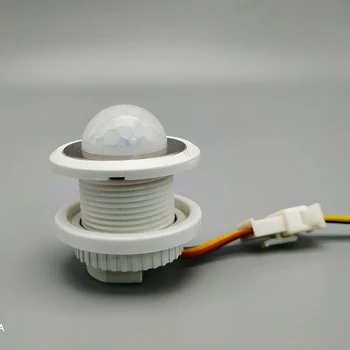 Led Инфрачервен детектор на човешкото Тяло с регулируема закъснение PIR, инфрачервен сензор за движение, ключа за лампата за домашно ac 85 В-265 v ac