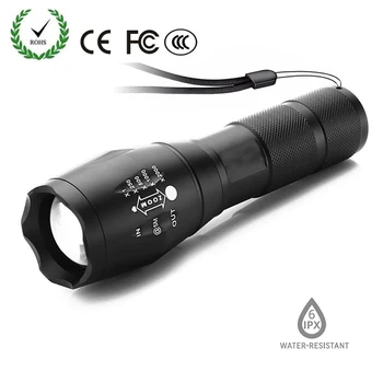 LIGINWAAT 5-защитен led фенерче L2 LED лампа от мъниста 8000 лумена използвайте батерия 18650 AAA за нощуване на открито Мощен водоустойчив