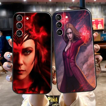 Marvel Отмъстителите Scarlet Witch За Samsung Galaxy S22 S23 Ultra S21 S20 Plus FE Ultra Калъф За Телефон на Корпуса От Мека TPU Течен Силиций