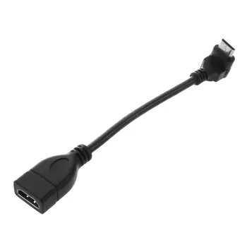 Mini HDMI Male-HDMI Female 90-градусов конвертор, свързващ кабел-адаптер 1080P