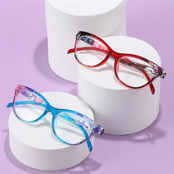 MOODEW Сини Светозащитные Очила за четене за Жени в рамки очила 
