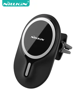 NILLKIN Магнитно Безжично Зарядно за Кола за iPhone 13 Pro Max Бързо Зареждане на Безжично Зарядно Устройство за Кола за Телефон За iPhone 12