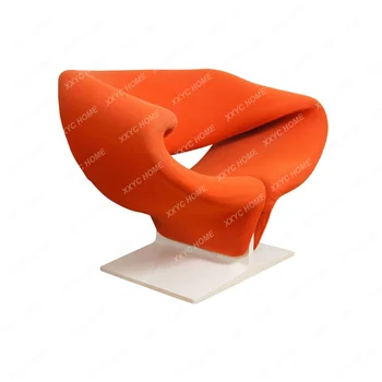 Nordic Light Луксозен дизайнерски диван от неръждаема стомана, творчески стол за почивка, лента стол във формата на изпражненията