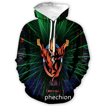phechion, Нови Модни Мъжки/Дамски Блузи Thunderdome с 3D Принтом и дълъг ръкав, Ежедневни Блузи, Мъжки Свободни Спортни Пуловери A110
