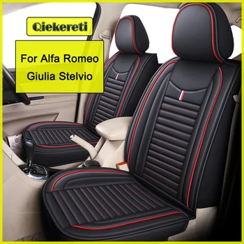 QIEKERETI Калъф За авто Седалка на Alfa Romeo Giulia Stelvio Giulietta, Автоаксесоари За Интериора (1 седалка)