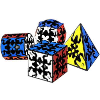 Qiyi Gear 3x3x3 Пирамидална цилиндър, Сфера, Скоростни Кубчета, Професионален QIYI Gear, Пирамидална Цилиндър, Кълбо, Магически куб, детски подарък