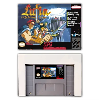 RPG-игра за Lufia 1 The Fortress of Doom - Gaming патрона с кутия за американската 16-битова конзола SNES NTSC версия