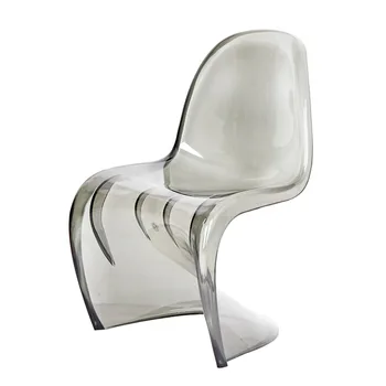 S Beauty Shape Nordic Творчески кът Стол от Акрил пластмаса, Призрачен Стол, Кристална Стол, Мрежест Червен Прозрачен Стол