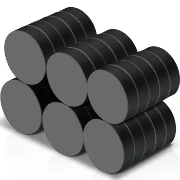 Smco магнити с размери 18 x 5 мм, черни феритни индустриална магнити с плосък кръг, за diy в хладилник, научни проекти, бутон за бели дъски
