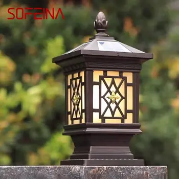 SOFEINA Открит Слънчева светлина Класически ретро Водоустойчив вътрешен двор led за украса на градината, на балкона, на вилата, монтиран на стената лампа