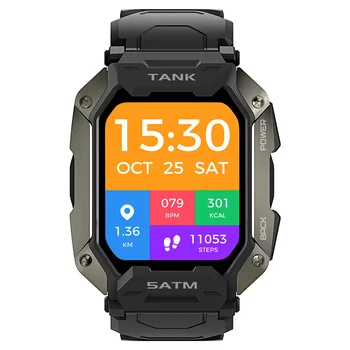 TANK M1 Outdoor 5ATM IP69K Водоустойчива, безжична Bluetooth smart-часовници за мониторинг на здравословното състояние, проследяване на упражнения, анализ на съня