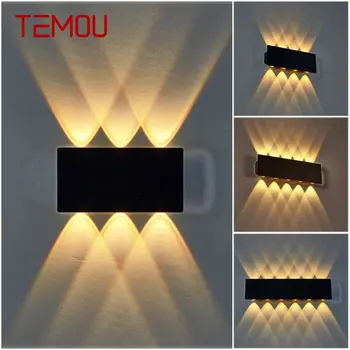 TEMOU Стенни аплици Креативна съвременната Външна водоустойчива светодиодна Лампа за Дома: коридор