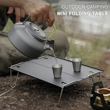 Ultralight преносим мини-масичка за къмпинг, на открито, туристически сгъваема маса за пикник, туризъм, малка сгъваема маса