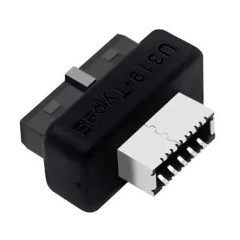 USB 3.1 3.2 Type C 20-пинов адаптер за предния панел A Key Здрава замяна, Лесна инсталация USB3 19P 20P в конвертор заглавието Type E.