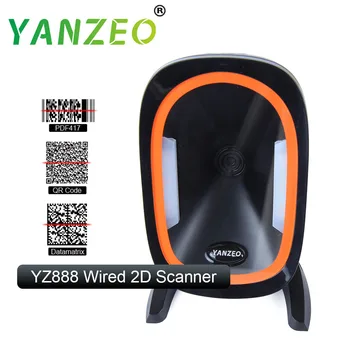 Yanzeo YZ888 Високоскоростен ненасочено USB, RS232 2D баркод скенер с участието на
