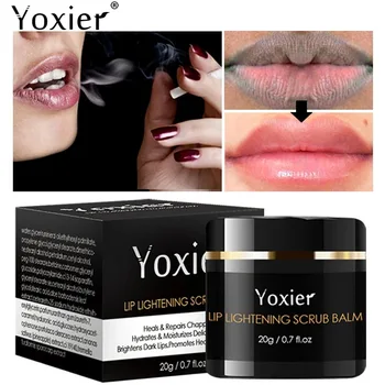 Yoxier Търкане-балсам за облекчаване на устните Розово Свеж Избелващ Крем За Премахване на Тъмните устни и Овлажняващ Осветляющий Черни Устни Грижа за устните 20 г