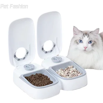 Автоматична ясла за котки, умен опаковка лакомство за котки, Аксесоари за мокър и сух хранене, Автоматична Ясла За котки, кученца