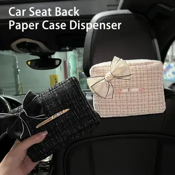 Автомобилна кутия за салфетки Практически устойчив на удари Удобният Диспенсер за хартия на гърба на автомобилни седалки за дома