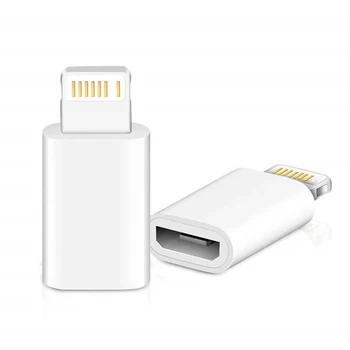 Адаптер Mini OTG Светкавица-Micro USB за Apple iPhone 12 11 Pro Max XS MAX XR X 7 8 6S 6 Кабел За Синхронизация на данни, Зарядно устройство