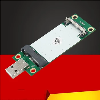 Адаптер Mini PCIE-USB2.0 Странично с гнездо за SIM карта за мрежов модул 3G/4G/WWAN/LTE Безжична Мини-карта за настолен КОМПЮТЪР