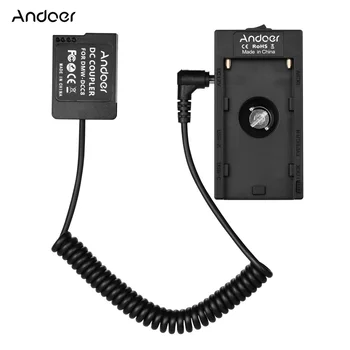 Адаптер-притежател на Пистолета заплата Andoer NP-F970 F750 с двоен интерфейс USB + Съединител-манекен NP-W126 за Фотоапарати Fuji