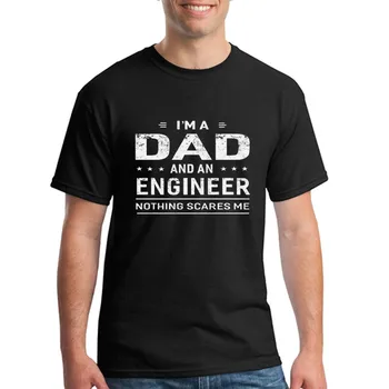 Аз съм татко и инженер, мъжка тениска с забавен подарък, мъжки ризи, летни дрехи, мъжки t-shirt в стил хип-хоп с къс ръкав, оверсайз