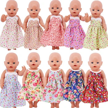 Аксесоари за кукли Дрехи Серията Lovely Princess Бански костюми мини Рокля с лък за кукли 43 см Rebirth 18 инча Кукла-baby САМ Играчки Подаръци