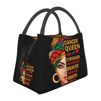 Африканска черна дамска чанта за обяд, преносим хладилник, термоизолированная кутия за Bento за работа, на училище, на пикник, Чанти-тоут