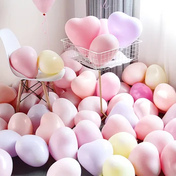 Балон Macaron Love Сватба парти Предложение за оформяне на сватбата Оформление на сцената на рождения ден на Латексный балон във формата на сърце