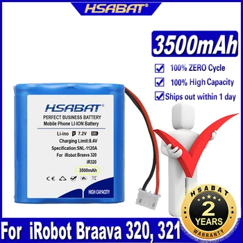 Батерия HSABAT 320 321 монетния двор 3500 mah за Робот-прахосмукачка iRobot Braava 320 321 Mint 4200 4205