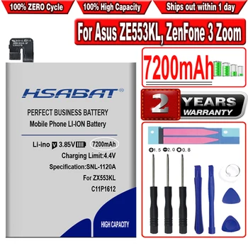 Батерия HSABAT C11P1612 7200 mah за Asus ZE553KL, ZenFone 3 Zoom, ZenFone 3 Zoom Dual SIM LTE, Zenfone 3 Zoom Z01HDA Батерии