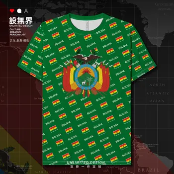 Бързосъхнеща тениска с изображение на знамето на Боливия, мъжки t-shirt, дрехи за фитнес зали, фитнес, дишаща нови дрехи с къси ръкави, лятна