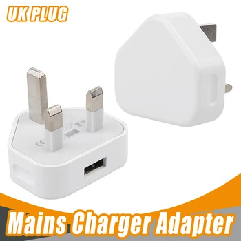 Бял Британски включете USB Зарядно устройство ac монтиране на зарядно устройство, usb захранващ Адаптер, Зарядно Устройство оригинално качество за iPhone3/3GS/4/4S/5/6/7/8 100 бр./лот