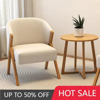 Бяло скандинавски Съвременно бархатное стол за дневна с модерни дизайнерски тапицерия, Облегалка за грим Sillas De Comedor, Мебели за всекидневна