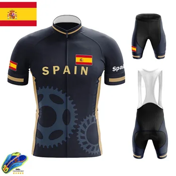 Велосипедна Форма на националния Отбор на Испания по Велосипед 2022 Лятна Велосипедна Фланелка С Къс Ръкав Бързосъхнеща Мъжки МТБ Велосипедна Форма Maillot Ropa Ciclismo