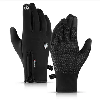 Велосипедни ръкавици Зимни топли ръкавици за планински велосипеди, ръкавици за каране на сноуборд, колоездене ръкавици със сензорен екран, водоустойчив аксесоари за велосипедисти