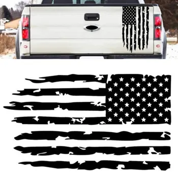 Винилови стикери с изображение на знамето на САЩ в предния капак на автомобила, стена, прозорец, набор от инструменти, стикер на бронята, по-Големи размери и по-хладните цветове