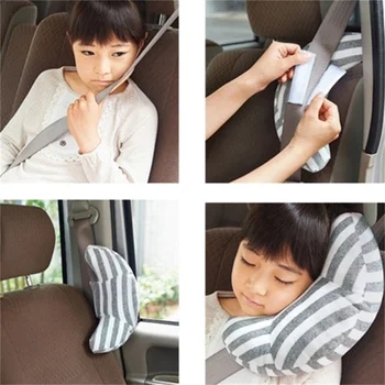 Възглавница за главата с останалите кола, поддържаща главата на спящата, възглавница за детски раменния колан, поддържаща възглавница за врата, калъф за бебешки аксесоари