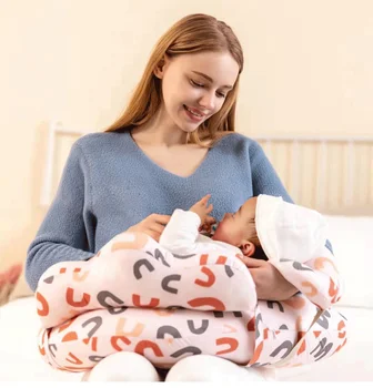 Възглавницата за хранене, богат на функции за хранене на бебето, U-образна възглавница за задържане на кръста на бременната жена