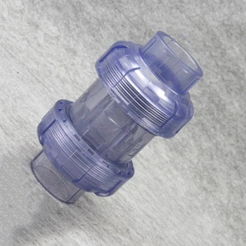 вътрешен Диаметър от 40 мм Прозрачен PVC Едностранно Обратен Клапан За Поливане на Градината Аквариумный Аквариум
