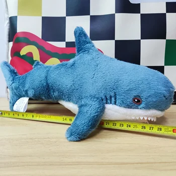 Гигантска кукла-акула, сладък украса, възглавница за четене, Мек плюшен играчка, възглавница-акула, кукла-валяк, детски празничен подарък