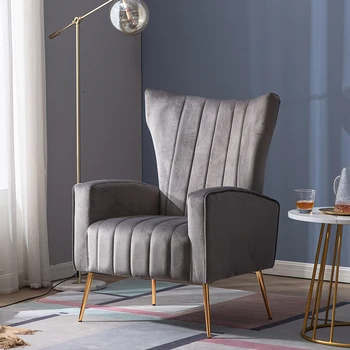 Гореща разпродажба, новият скандинавски разтегателен диван-фотьойл мързел салон, стол тигър в спалнята, модерна проста и хол, балкон с високо осветление отзад, луксозна единична